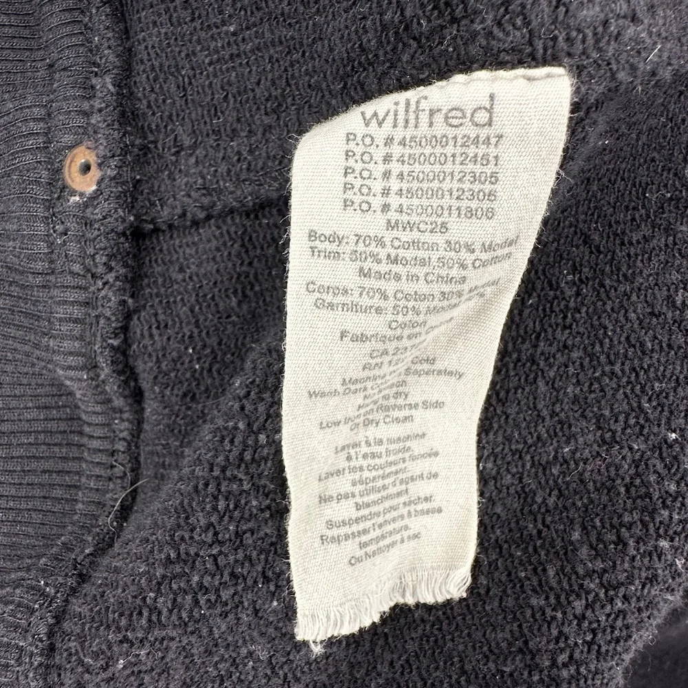 Wilfred Diderot Open‎ Front Cocoon Cardigan Black Size Medium